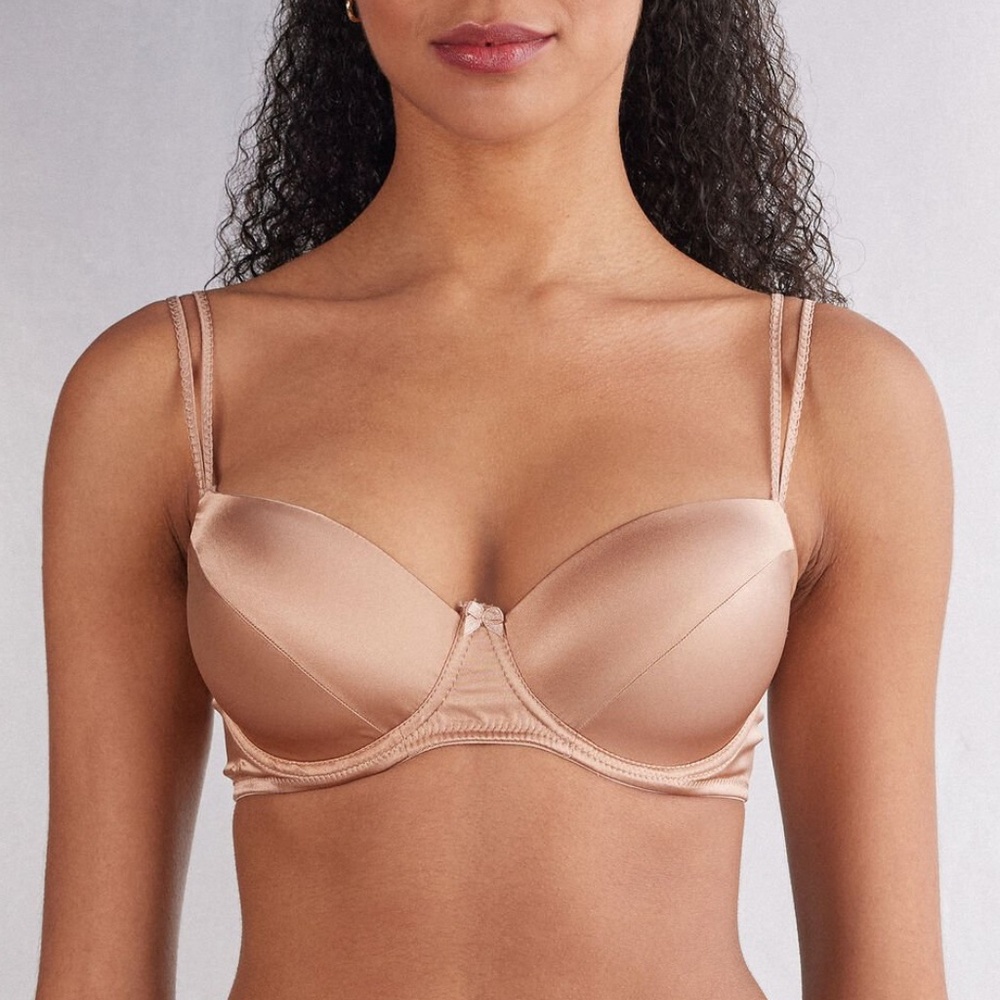 Sofia Natural Lift Balconette Bra in Silk